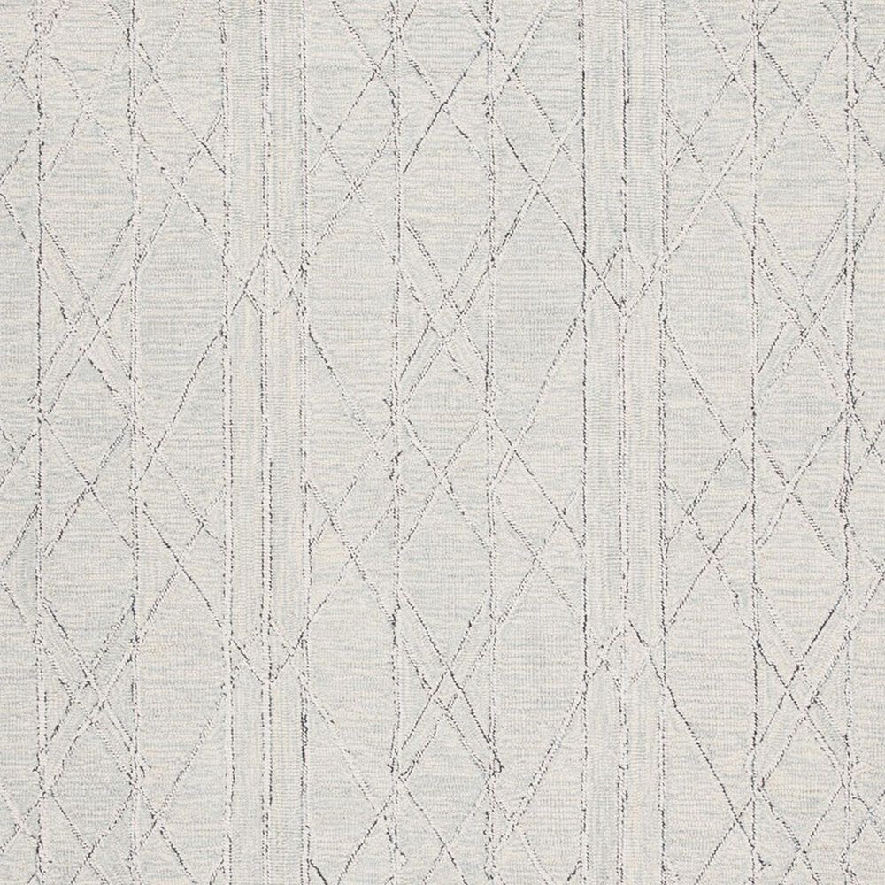 Safavieh Micro-Loop 2&#39;3&quot; x 7&#39; Ivory and Light Blue Runner, , large
