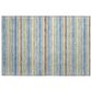 Dalyn Rug Company Soft Essentials Striped Blue 2"6" x 3"10" Indoor/Outdoor Area Rug, , large