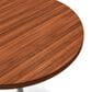 Leisuremod LeisureMod Verve Collection 48 Round Dining Table, White Base with Cognac Brown MDF Top, , large