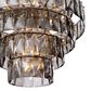 Eichholtz Chandelier Amazone L Chandelier Crystal Glass in Smoke, , large