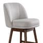 Armen Living Sadie 30" Swivel Bar Stool in Brown Oak, , large