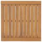 Hearth and Haven Leah 3-Piece Patio Chat Set with Cream Cushion in Teak, , large
