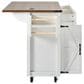 HOMLUX 53.5""Farmhouse Kitchen Island in White, , large