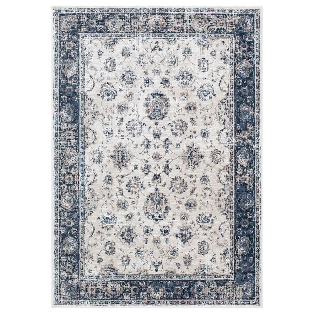 Central Oriental Clearwater Oriel 5"3" x 7"7" Grey and Blue Area Rug, , large