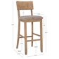 Linon Home Decor Jorissen Bar Stool in Grey Wash, , large