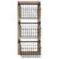 Maple and Jade 3-Slot Decorative Magazine Rack Holder with Suspended Baskets in Matte Black and Brown, , large