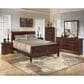 Ashley Alisdair King Sleigh Bed in Dark Brown, , large