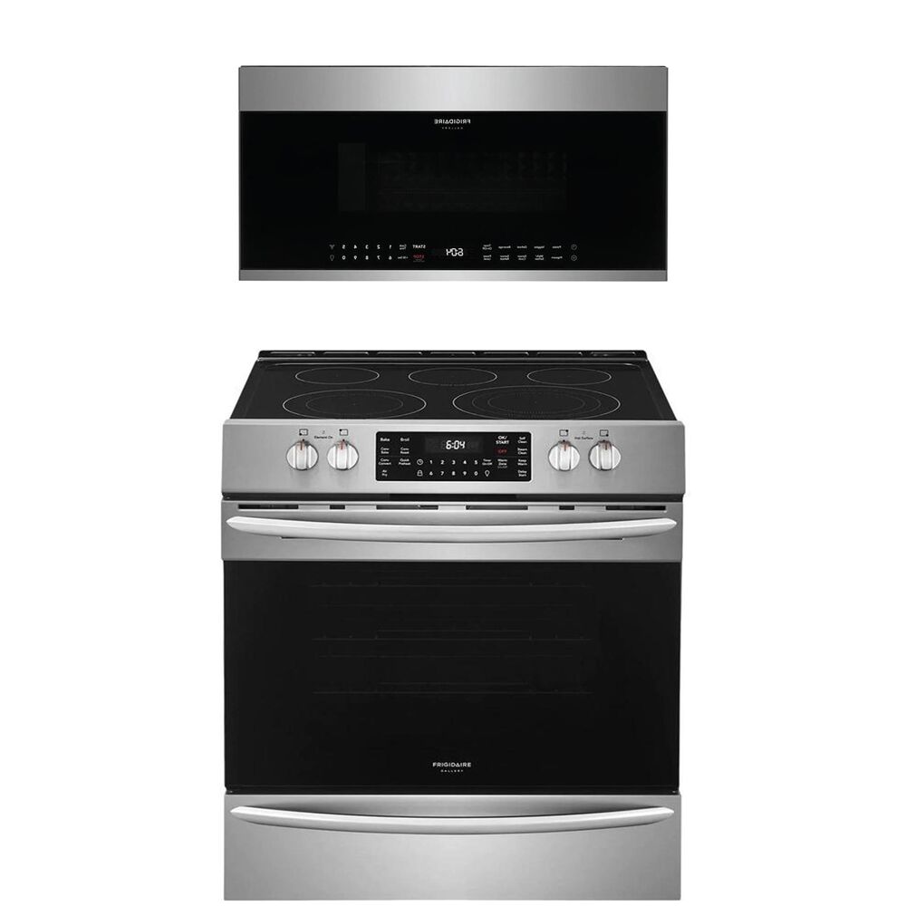 Frigidaire Gallery 2-Piece Kitchen Package with 30"" Front Control Electric Range in Stainless Steel, , large