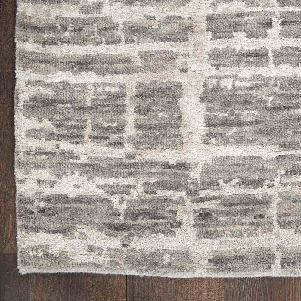 Nourison Luna 7&#39;9&quot; x 9&#39;9&quot; Grey and Silver Area Rug, , large