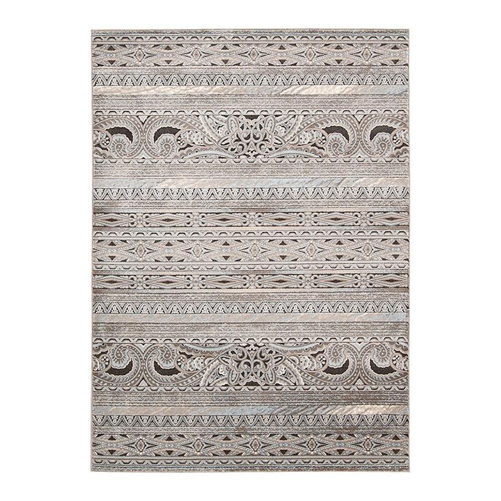 Nourison Karma KRM03 5"3" x 7"4" Stone Area Rug, , large