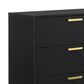 Pacific Landing Kendall 4-Piece Queen Upholstered Bedroom Set in Black and Gold, , large