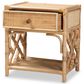 Baxton Studio Camara 1-Drawer Nightstand in Natural Brown, , large