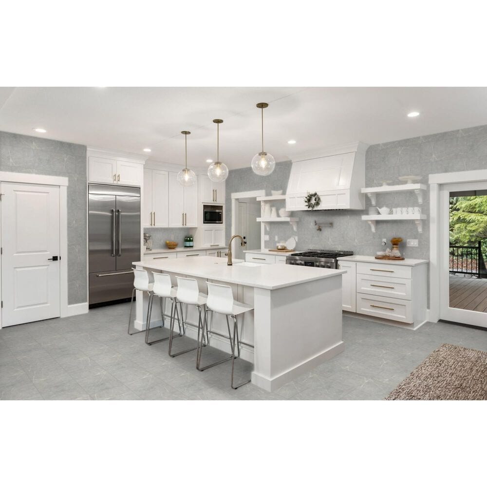 Emser Sterlina Gray 12&quot; x 24&quot; Polished Porcelain Tile, , large