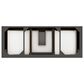 James Martin Vanities Brookfield 60" Single Bathroom Vanity in Black Onyx with 3 cm White Zeus Quartz Top and Rectangular Sink, , large