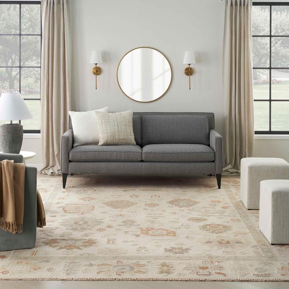 Nourison Whispers 8&#39; x 10&#39; Cream, Grey and Brown Area Rug, , large