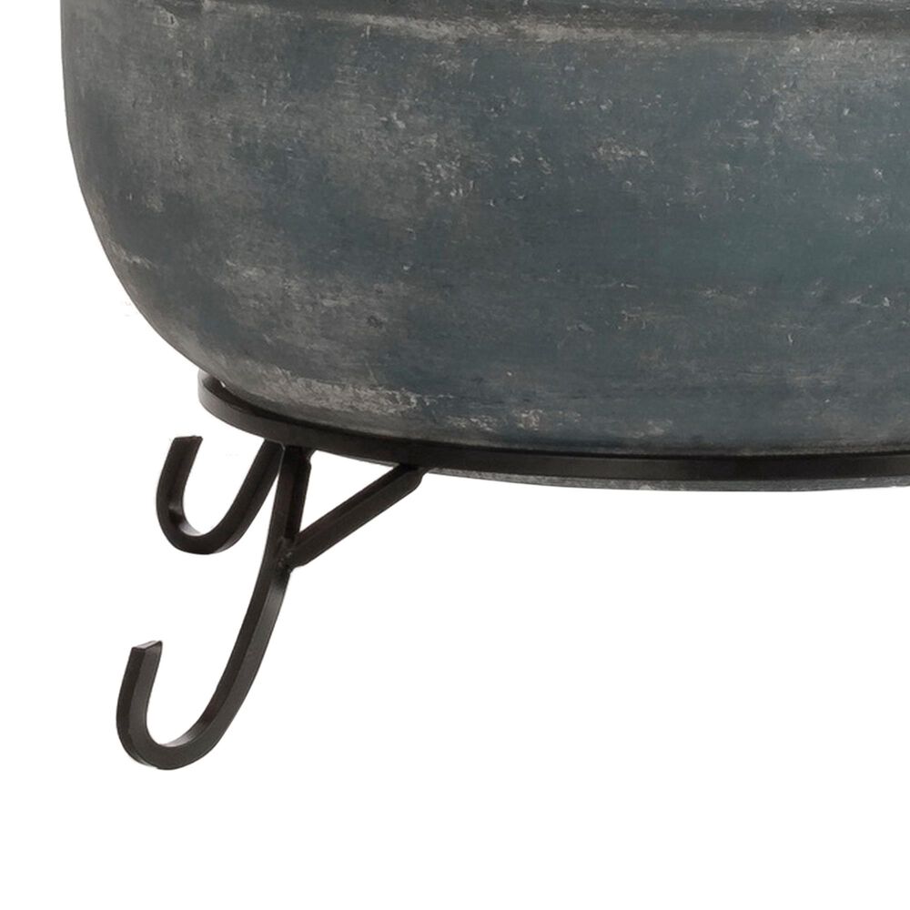 Alfresco Home Earthenware Cool Fire Pit with Stand and Screen, , large