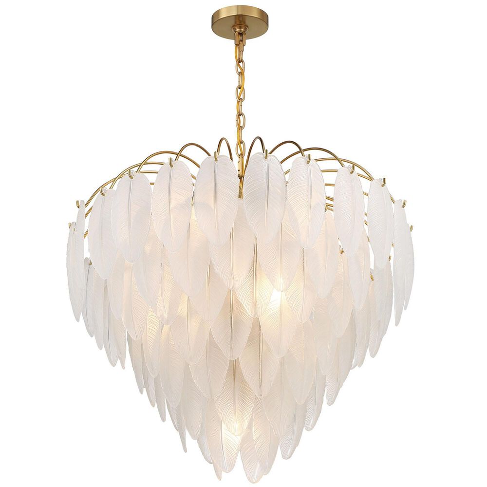 Savoy House Boa 9 Light Chandelier in Warm Brass, , large