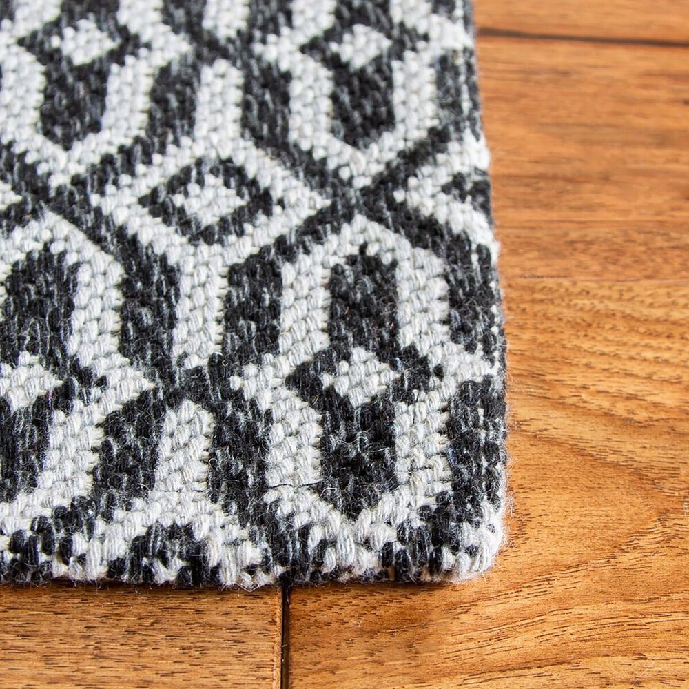 Safavieh Martha Stewart Cotton MSR411 2&#39; x 8&#39; Charcoal and Grey Runner, , large