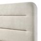 Crown Mark Nyomi King Upholstered Panel Bed in White, , large