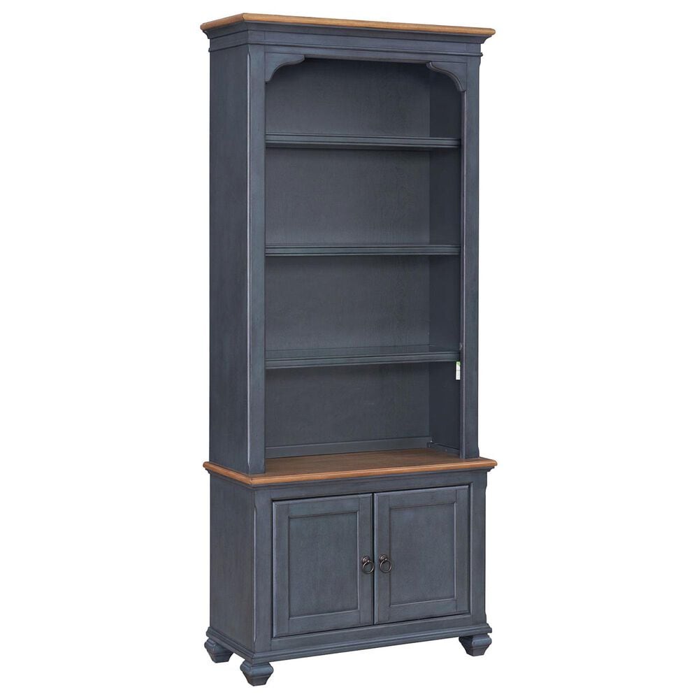 Legends Furniture Americana Bookcase Pier in Corduroy Blue, , large