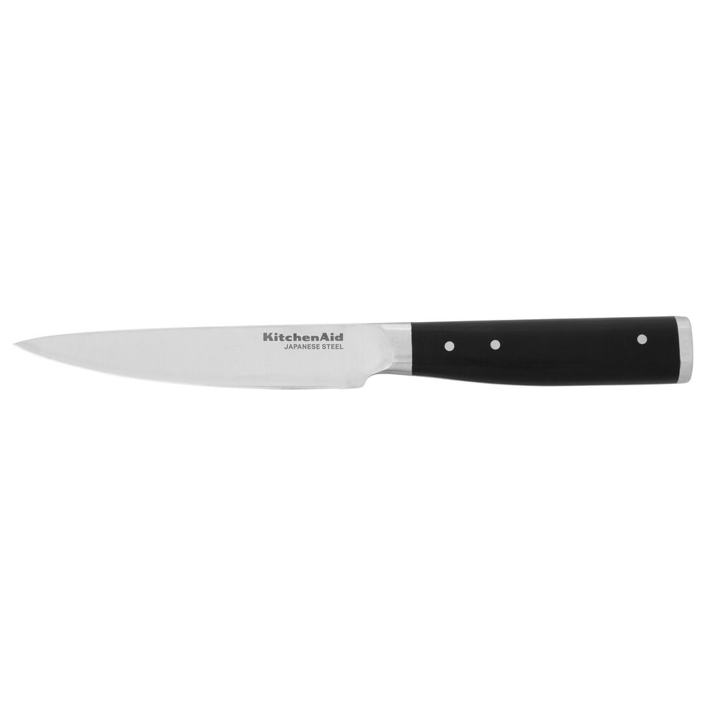 KitchenAid Gourmet 4.5" Fine Edge Utility Knife in Stainless Steel and Black, , large