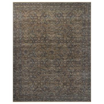 Loloi Heritage 8" x 10" Lagoon and Tobacco Area Rug, , large