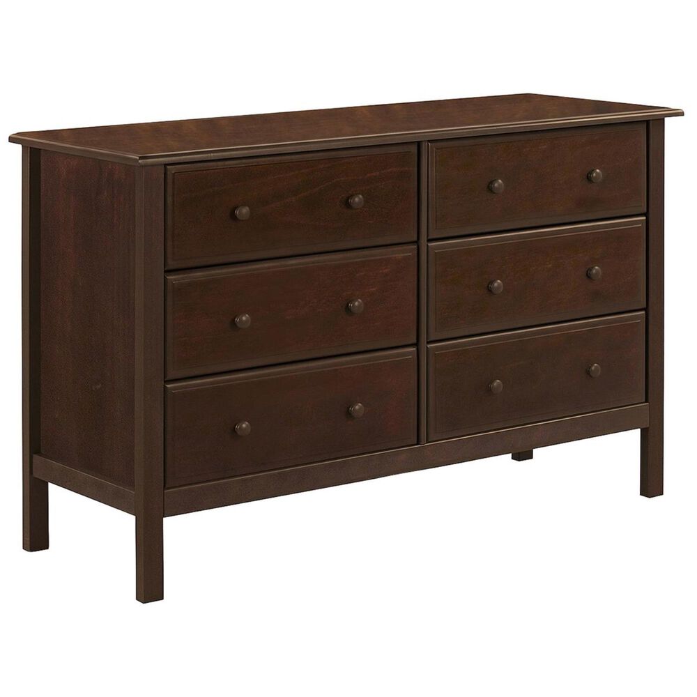 DaVinci Jayden 6 Drawer Double Dresser in Espresso Nebraska Furniture