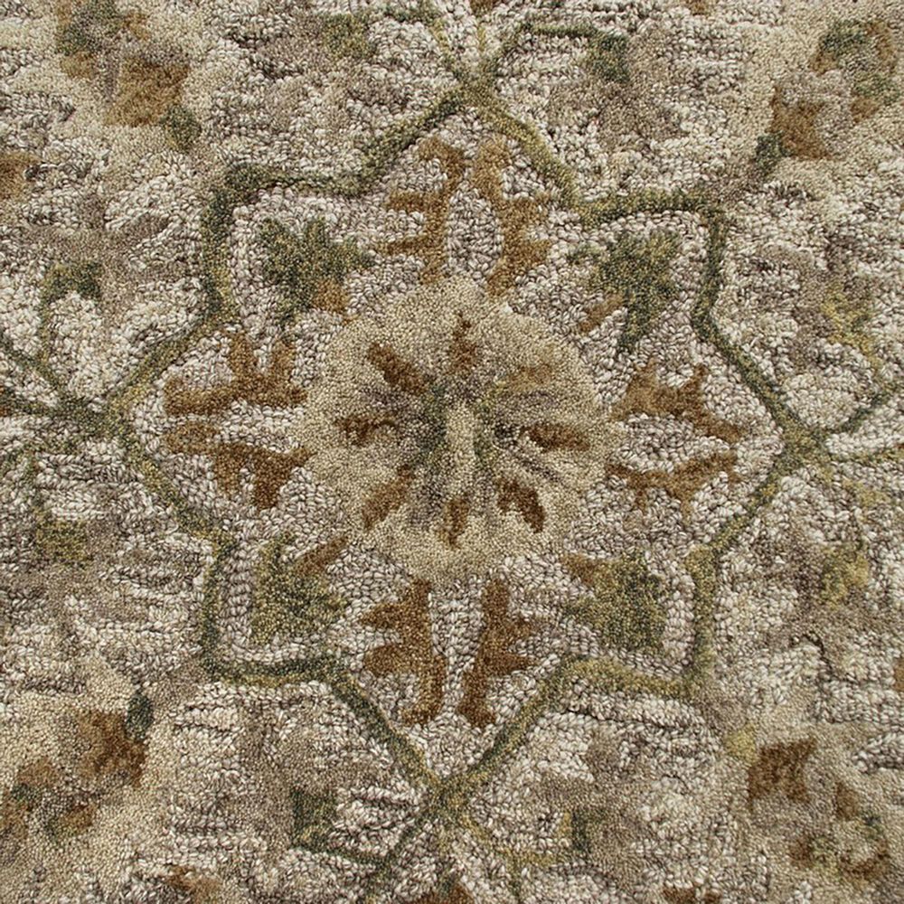 L&amp;R Resources Sinuous Cottage Medallion 4&#39; Round Beige and Cream Area Rug, , large