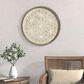 Hampton Park Leah 27" Round Medallion Wall Decor in Natural and White, , large