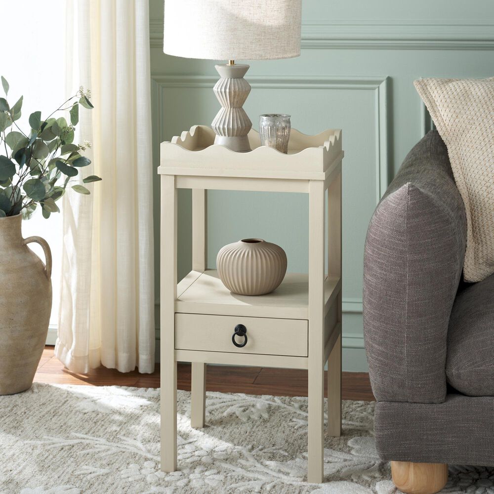 Safavieh Darlyn One Drawer Accent Table in Sand, , large