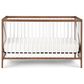 Hearth and Haven Pixie Zen 3-In-1 Convertible Crib in Walnut and White, , large