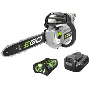 EGO 12" Compact Chainsaw Tool Only with 2.5Ah Battery and Charger in Gray and Black, , large