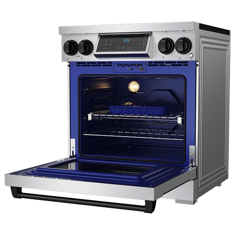 Thor Kitchen Gordon Ramsay 4.8 Cu. Ft. Professional Induction Range with Black Color Kit Assembly in Stainless Steel, , large