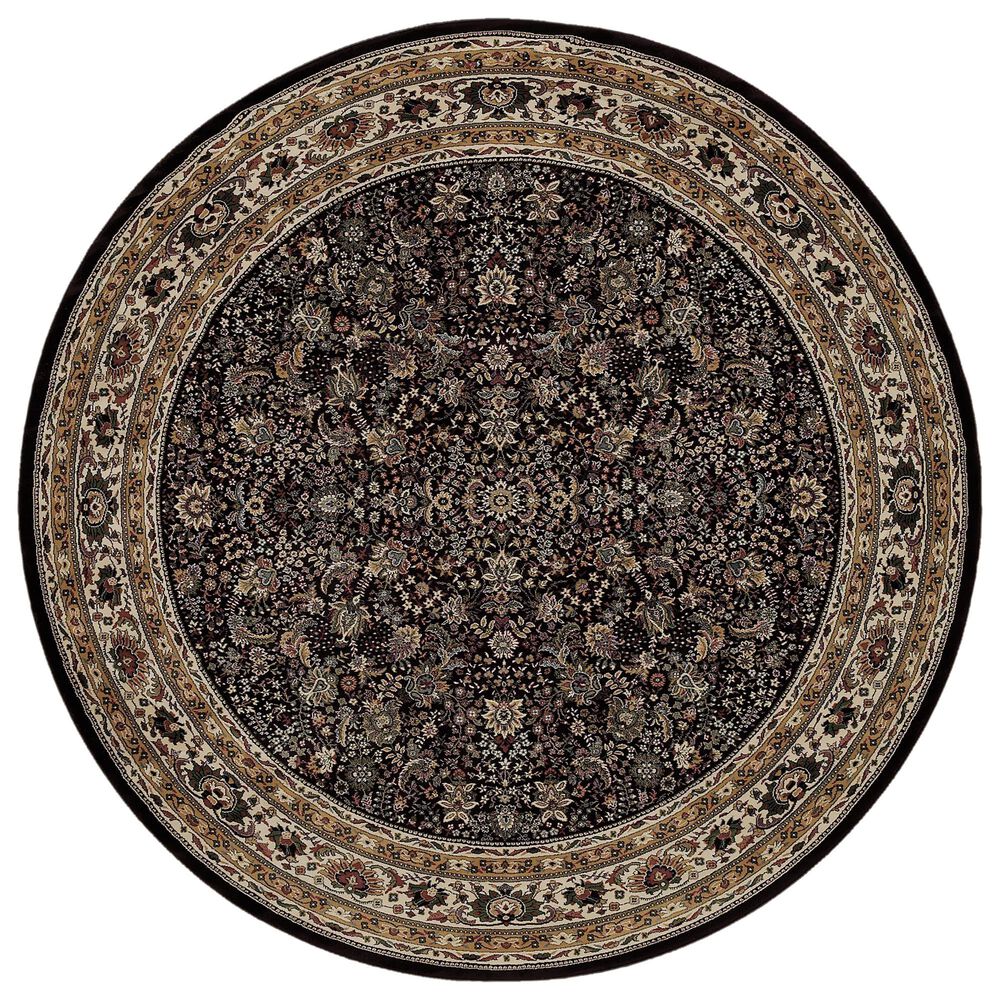 Oriental Weavers Ariana 213K 8&#39; Round Black Area Rug, , large