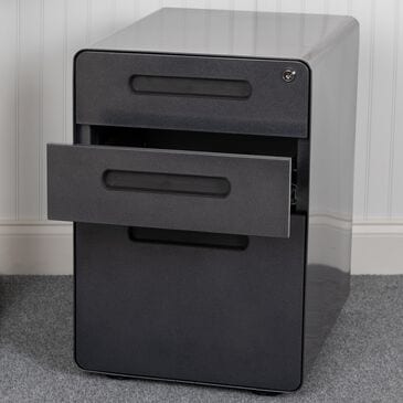 Flash Furniture 3-Drawer Mobile File in Black, , large