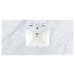 James Martin Vanities Brittany 48" Single Bathroom Vanity in Bright White with 3 cm Carrara White Marble Top and Rectangle Sink, , large