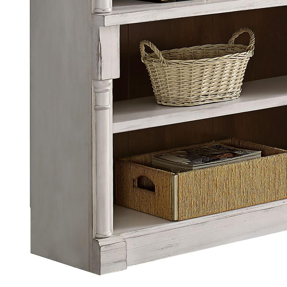 Wycliff Bay Durham 6-Shelf Bookcase in Weathered White and Cherry, , large
