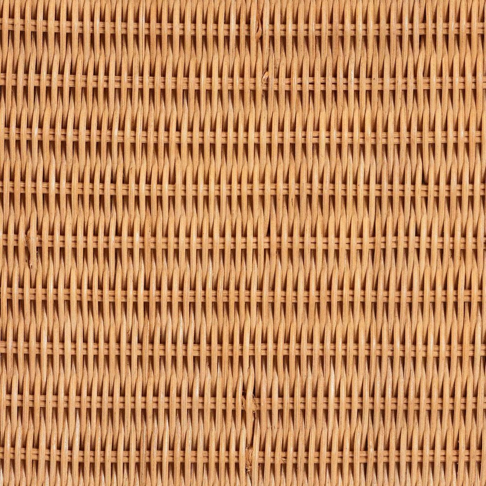 Baxton Studio Ayleen Medium Basket with Scalloped Lid in Light Honey, , large