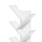 HOMLUX 9-Tier Shelf Tree Bookcase in White, , large