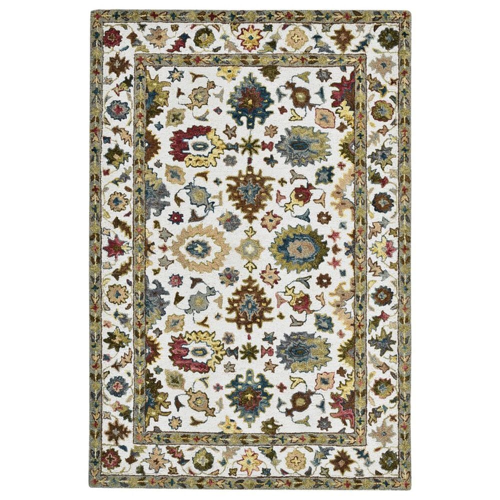 Amer Rugs Jackson JAC-1 Ivory 9" x 13" Area Rug, , large