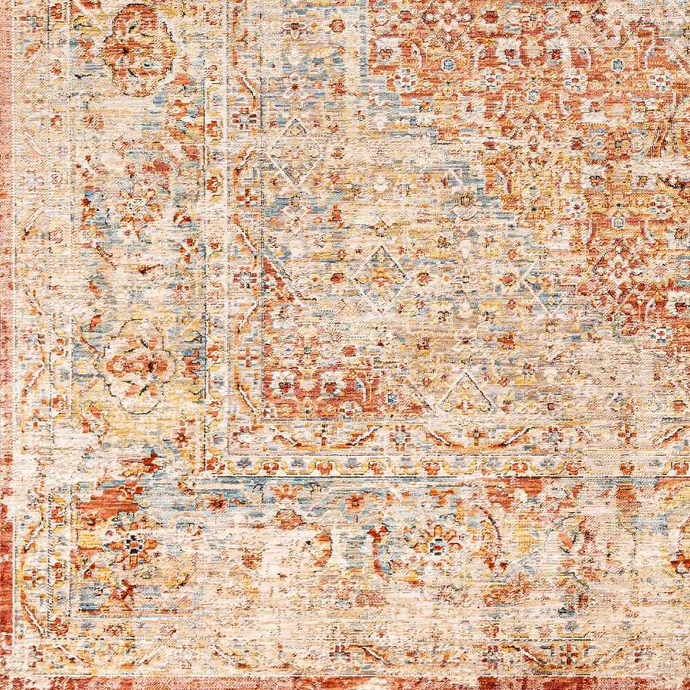 Surya Aspendos 2&#39; x 2&#39;11&quot; Black, Burgundy, Burnt Orange, Charcoal, Dark Blue, Denim, Dusty Pink, Light Beige and Light Gray Area Rug, , large