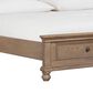 Riva Ridge Oxford California King Panel Storage Bed in Tan with USB Ports, , large