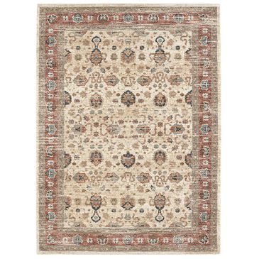 Karastan Spice Market Koyna 91199-70033 5"3" x 7"10" Cream Area Rug, , large