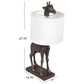 Creative Coop Serengeti Giraffe Table Lamp in Distressed Bronze, , large