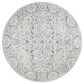 Safavieh Isabella  6"7" Round Light Grey and Cream Area Rug, , large