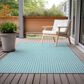 Dalyn Rug Company Hinton 10" x 14" Aqua Indoor/Outdoor Area Rug, , large