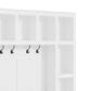 HOMLUX 6-Hook Hall Tree with Cubbies in White, , large