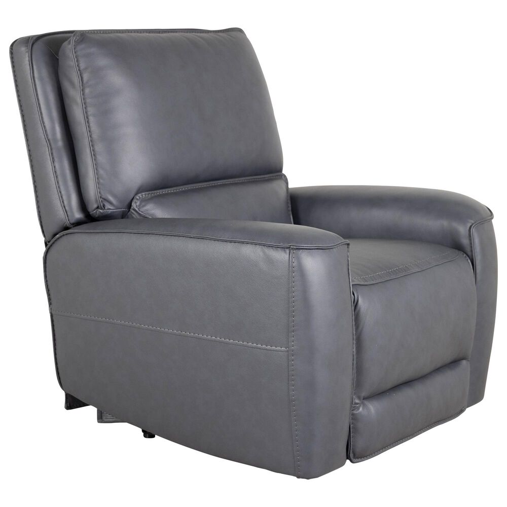 Oxford Furniture Zero Gravity Power Reclining Console Sofa with Power Headrests in Ajax Indigo, , large