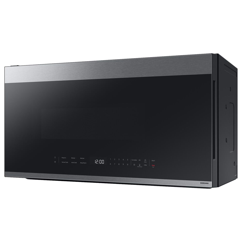 Samsung Bespoke Bespoke 2.1 Cu. Ft. Smart Over-The-Range Microwave with Glass-Touch Controls and LCD Display in Fingerprint Resistant Stainless Steel, , large