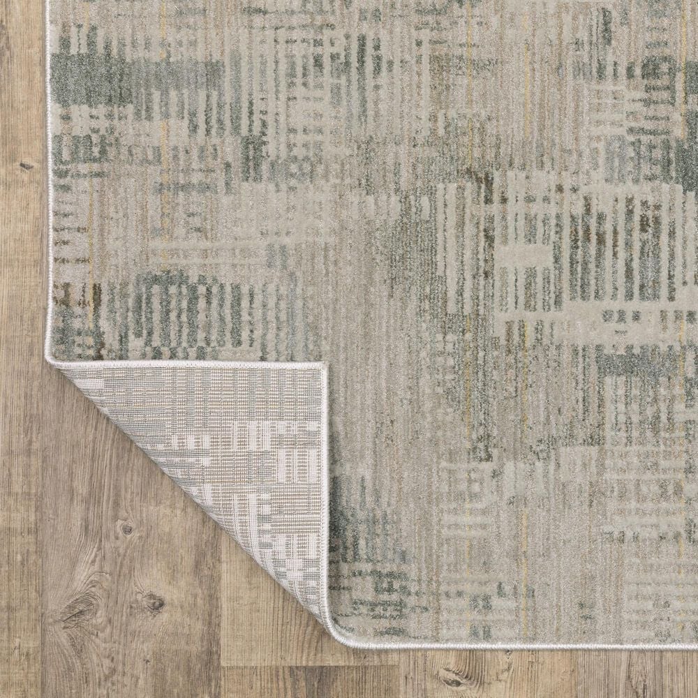 Oriental Weavers Mallory MAL03 Beige and Blue 3&#39;3&quot; x 5&#39; Area Rug, , large